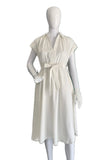 Vestido midi blanco
